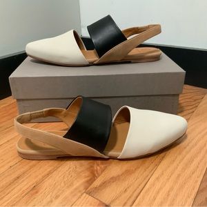 Coclico NIB Lyon Slingbacks in Igloo/Natural/Black EU39.5/US9